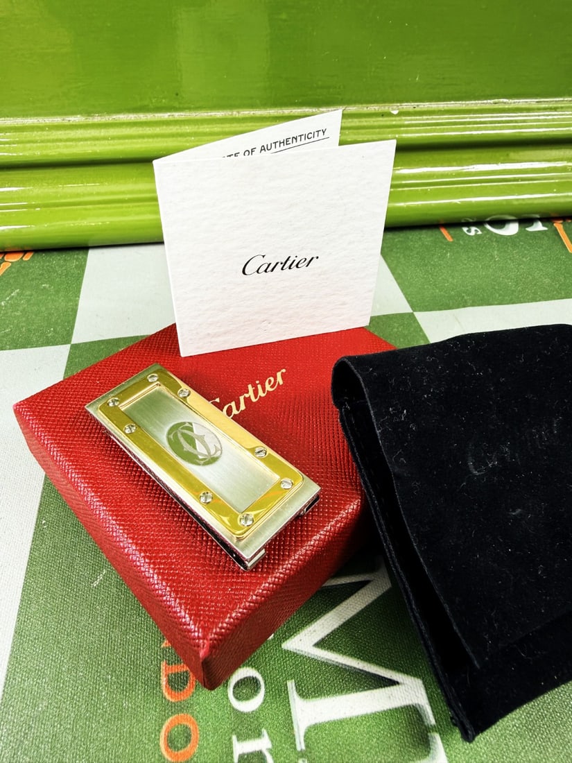 Cartier Paris Santos de Cartier Gold/Silver Money Clip (1 of 4)