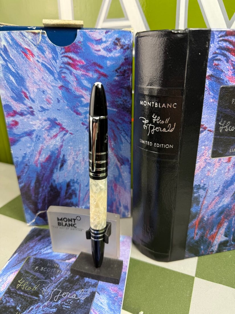 Montblanc F Scott Fitzgerald Special Edition RollerBall Pen: Montblanc F Scott Fitzgerald Special Edition RollerBall Pen, as pictured an original release edition with full set of booklet/warranty, inner & outer book/box case.