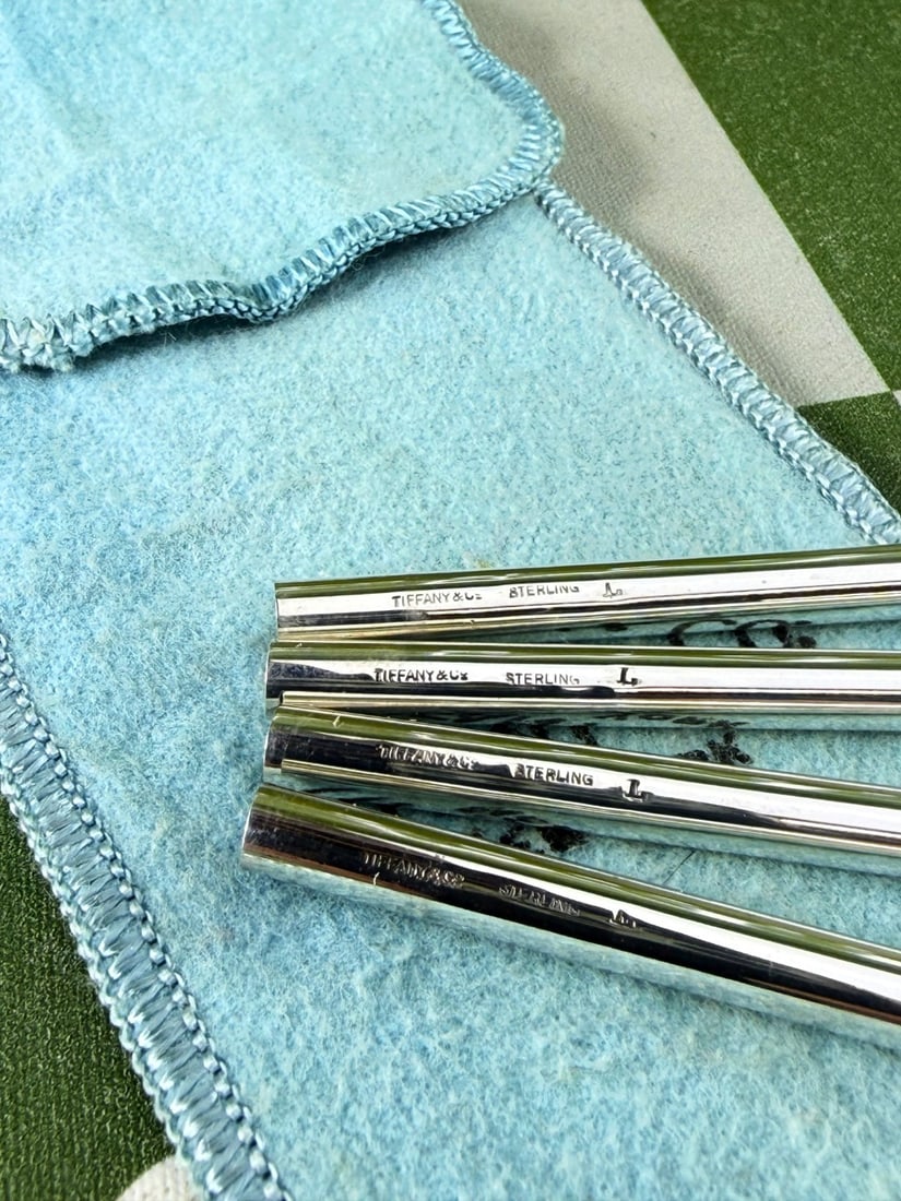 Tiffany & Co Solid Silver 925 Straws-Super Rare Examples - 2