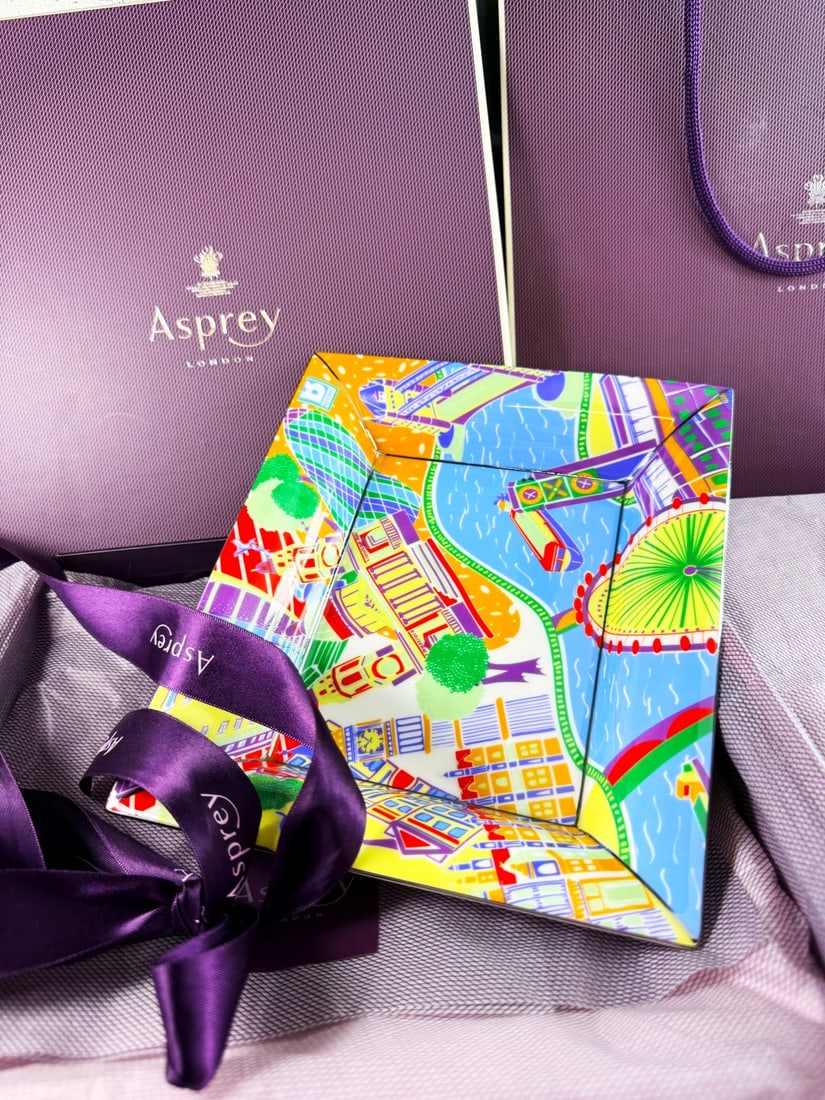 Asprey Of London Porcelein Trinket Dish-Silver Lined (1 of 8)