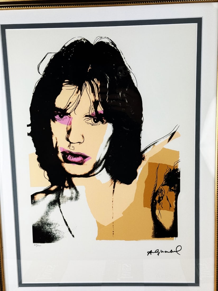 Andy Warhol-(1928-1987) Jagger Numbered Lithograph 60/100 - 2