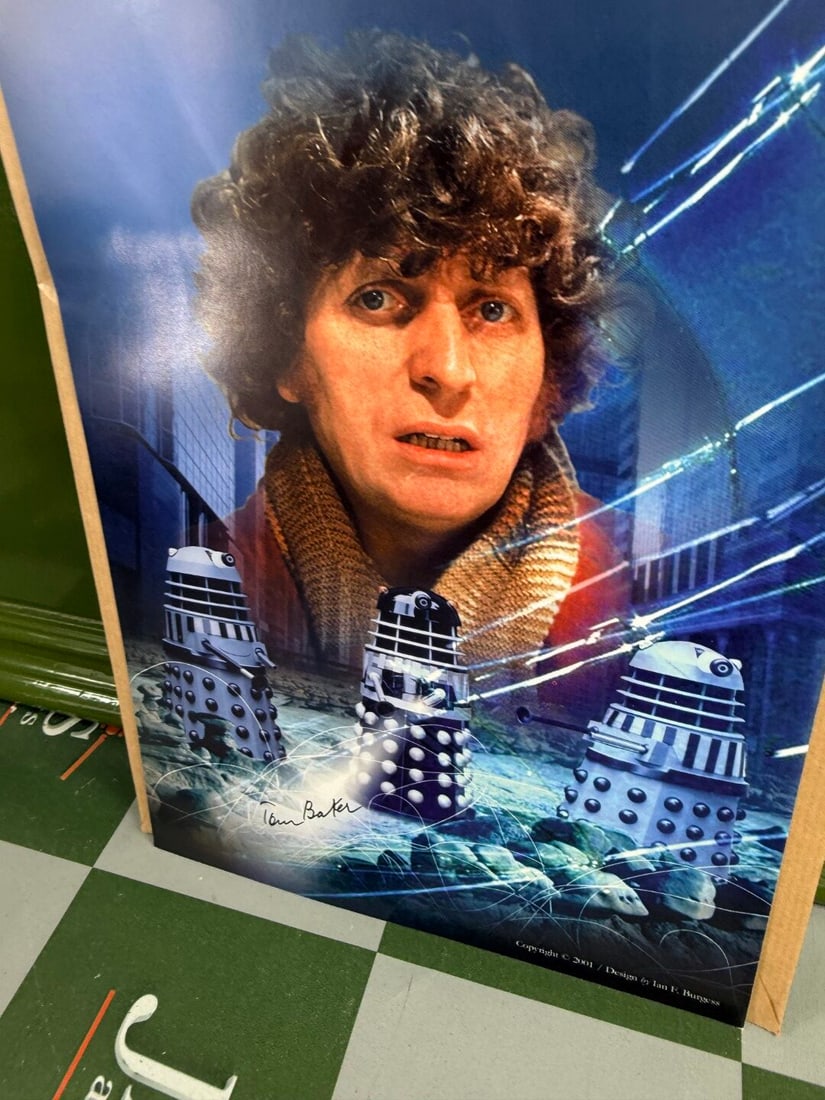 Dr Who Tom Baker Signed a4 Print #60/1000 - 2