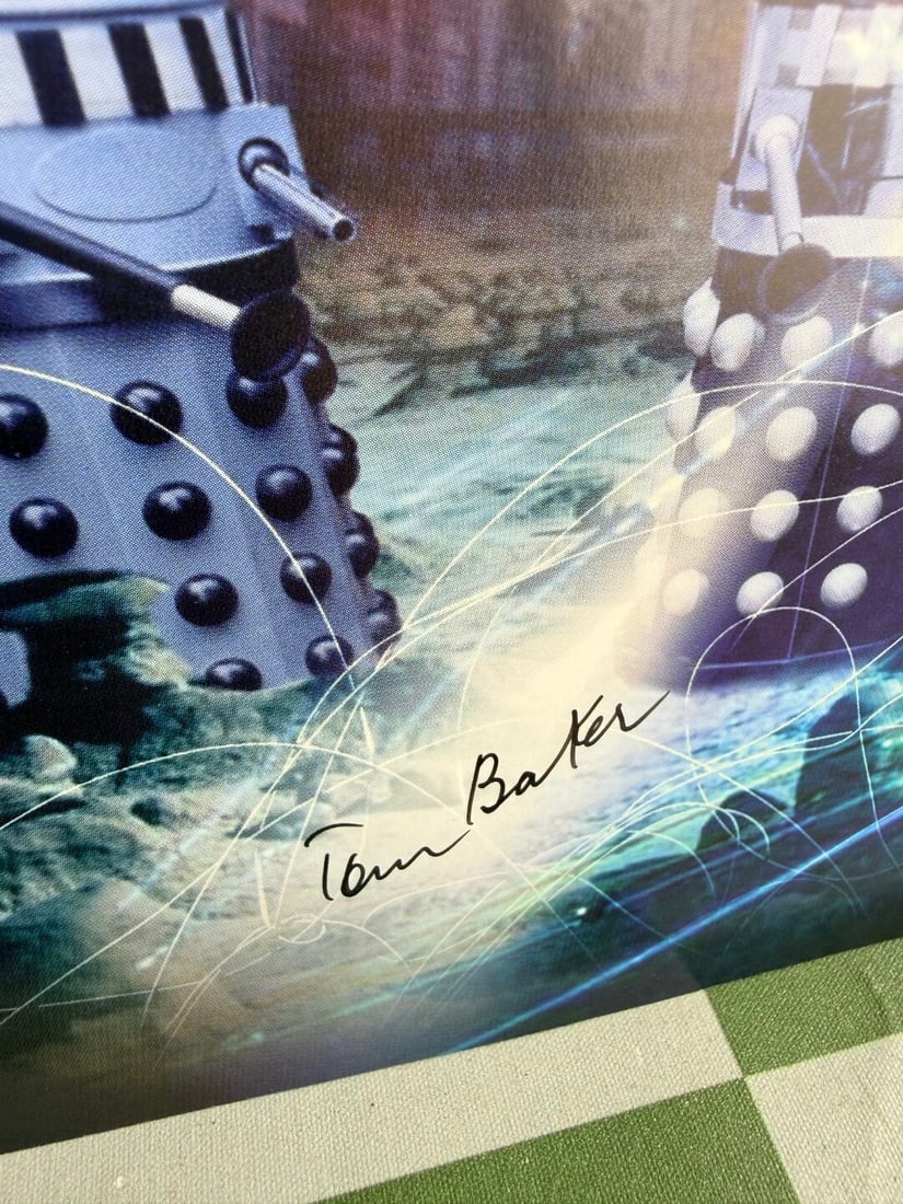 Dr Who Tom Baker Signed a4 Print #60/1000 - 3