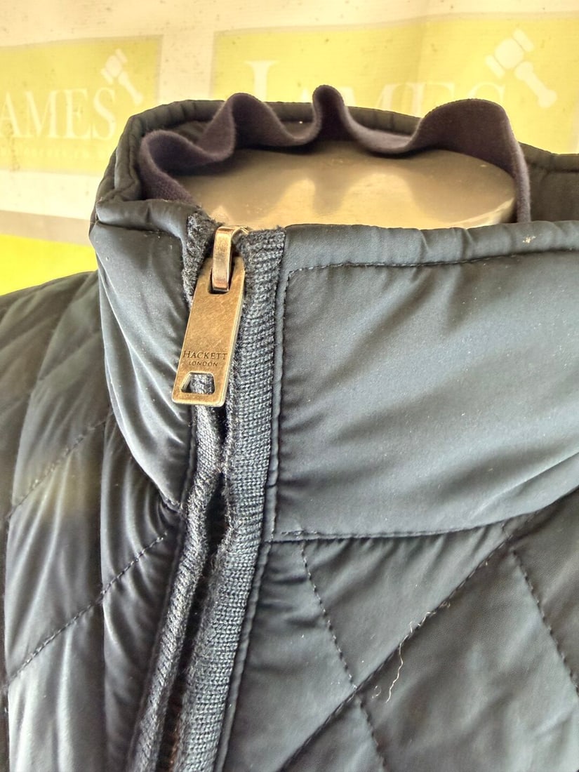 SOLD VIA BUT IT NOW-PLEASE DO NOT BID-Hackett London Navy Blue Underjacket Sports Gilet - 3