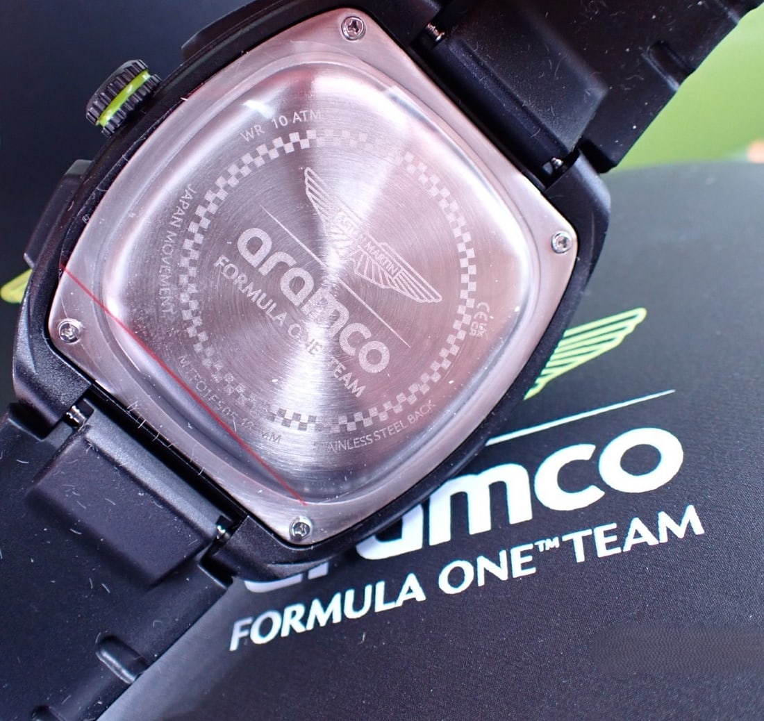 Aston Martin Official Mercandise F1 Team-Chronograph Watch, Black Carbon Edition, - 3