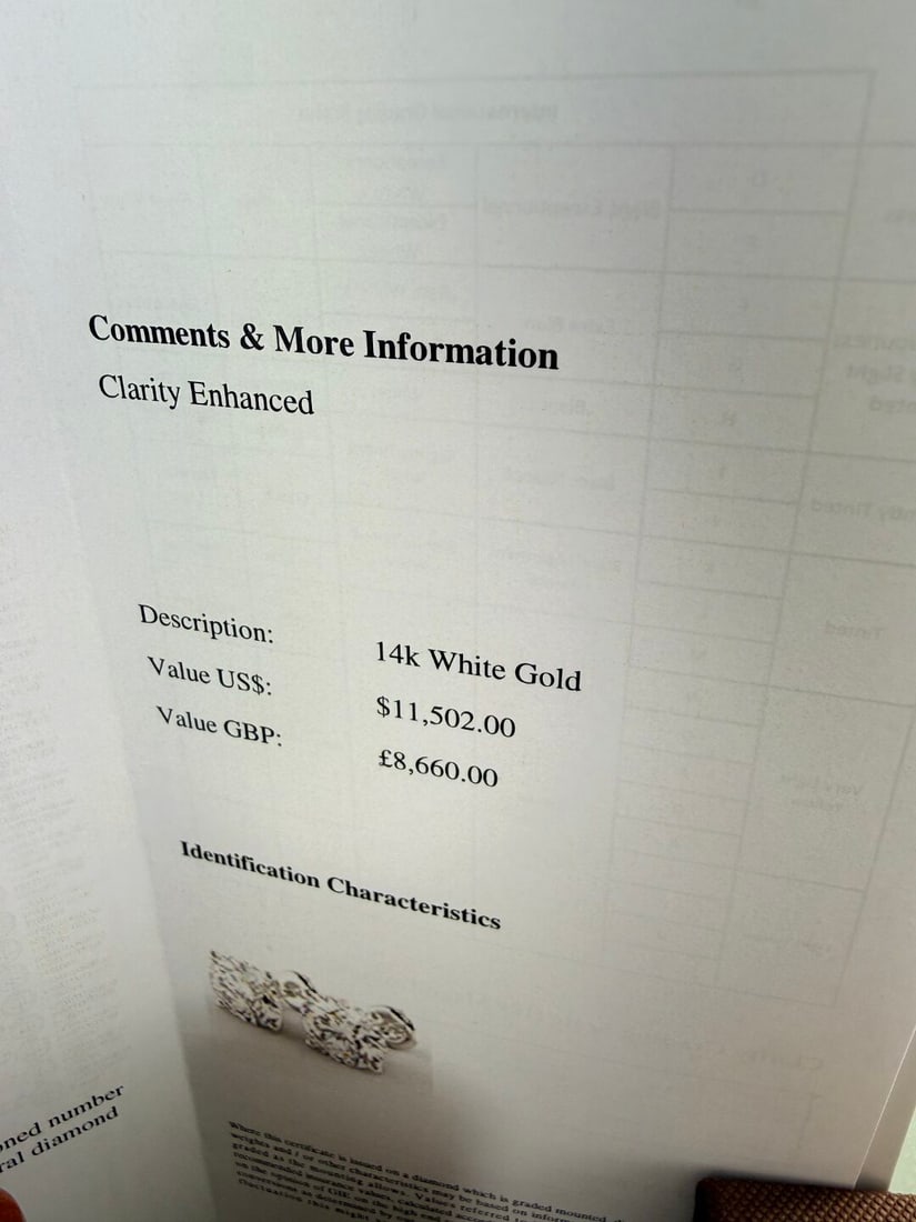2.10 Carat Round Cut D/VVS2 Diamond Stud Earrings Set In 14 Carat Gold - 9