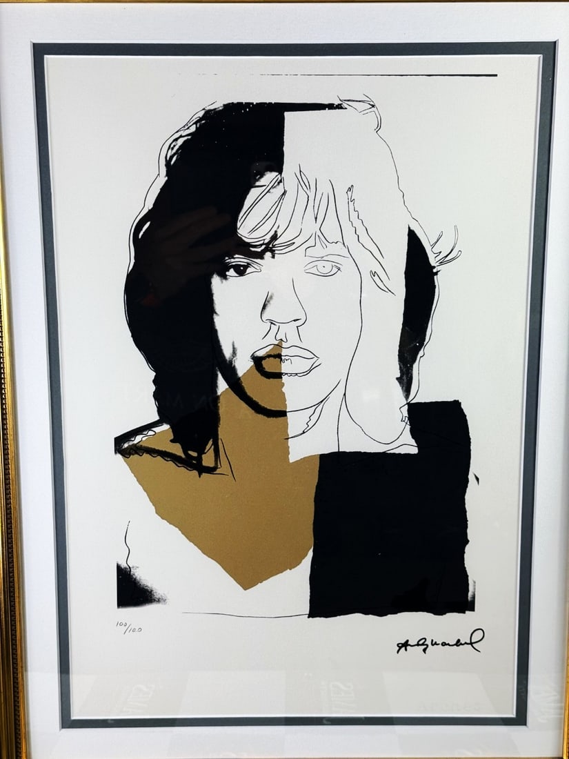 Andy Warhol-(1928-1987) Jagger Numbered Lithograph 100/100 - 2