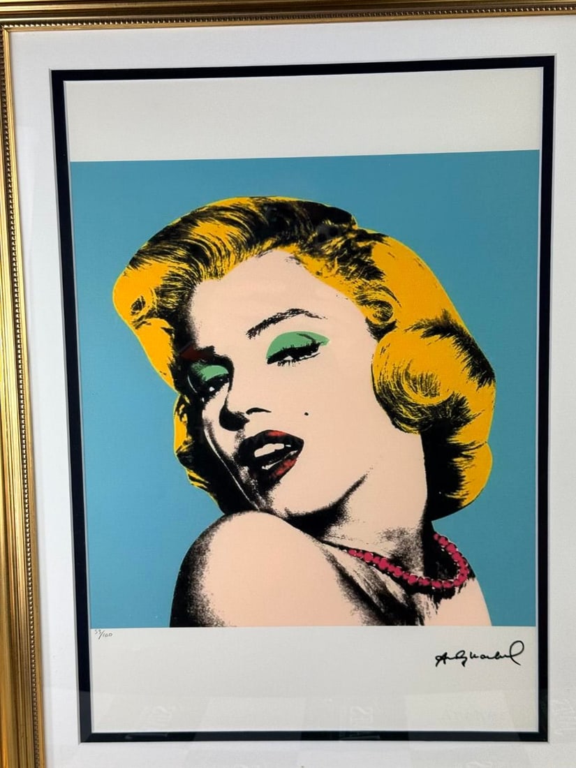 Andy Warhol-(1928-1987) Marilyn Monroe Numbered Lithograph 53/100 - 5