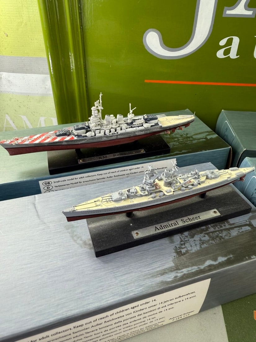 Collection of Atlas Legendary Warships WWII- German / Italy Ships - 2