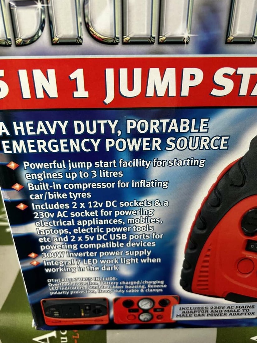 Clarke 5 In 1 Portable Power Source Supply Unit Rrp GBP 200 - 2