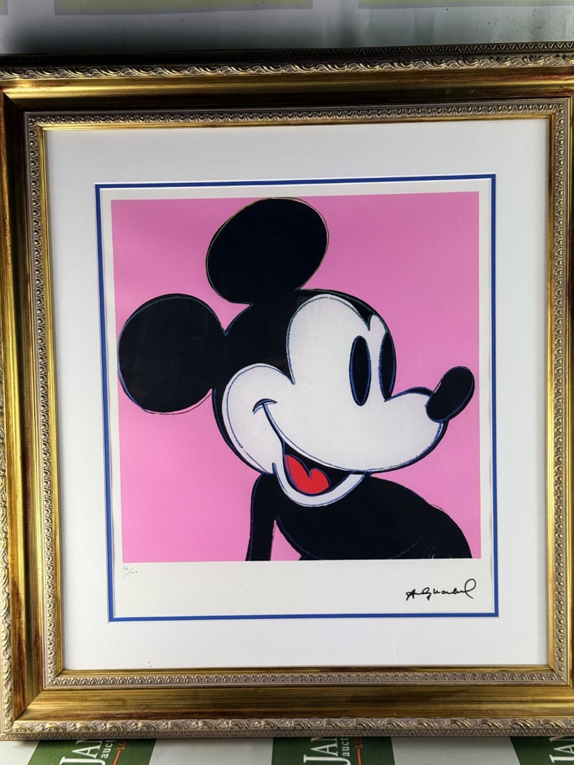 Andy Warhol-(1928-1987) Mickey Mouse Numbered Lithograph 16/100 - 2