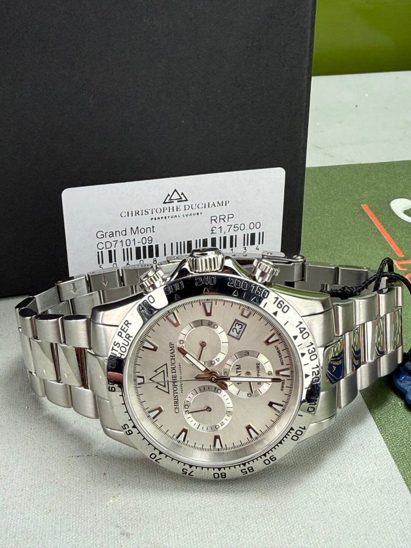 Christophe Duchamp 42mm Chronograph Grand Mont Gents Watch-Rrp GBP 1750, - 6