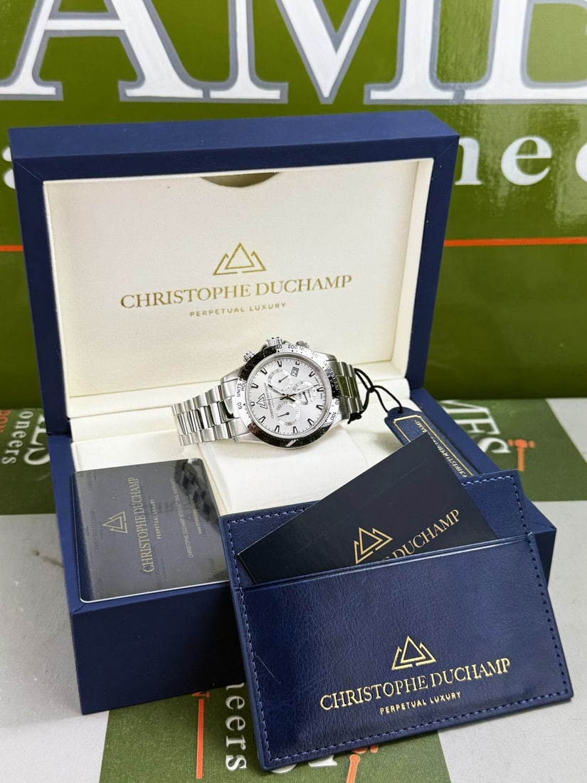 Christophe Duchamp 42mm Chronograph Grand Mont Gents Watch-Rrp GBP 1750, - 7