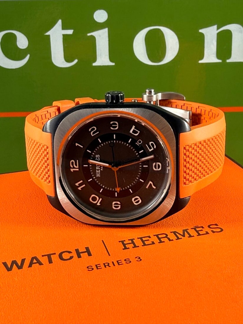 Herms Paris Mens H08 SP1.741a Titanium Edition RRp GBP 6k - 8