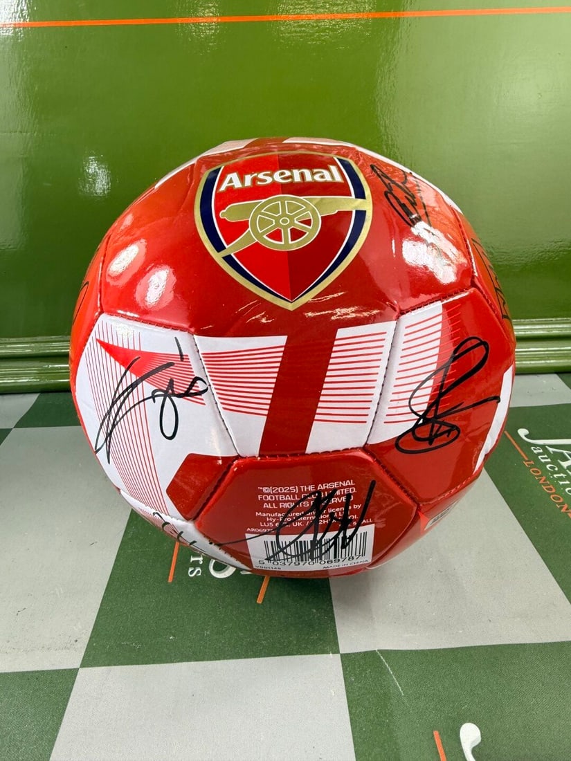Football Interest-Arsenal Signed Football By Current Squad 2025-2026 - 6