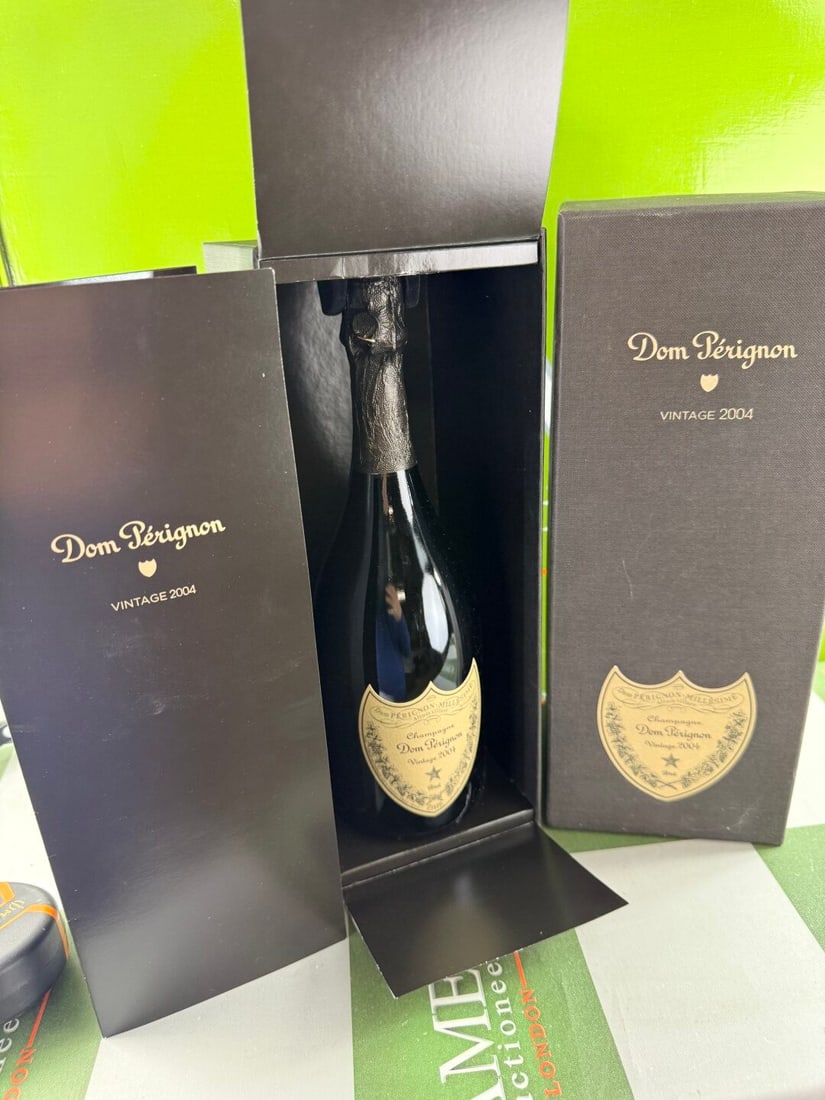 Dom Perignon 2004 Vintage Champagne In Case.: Dom Perignon 2004 Vintage Champagne as pictured with original Case, booklet etc.