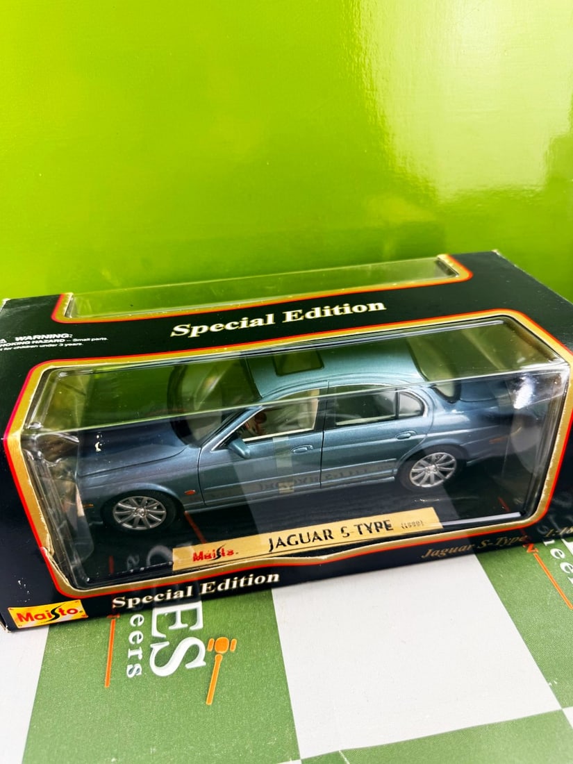 Maisto 1:18 Scale Jaguar S Type Special Edition: Maisto 1:18 Scale Jaguar S Type Special Edition, as pictured in original packaging, available from Jaguar collection specialist vendor