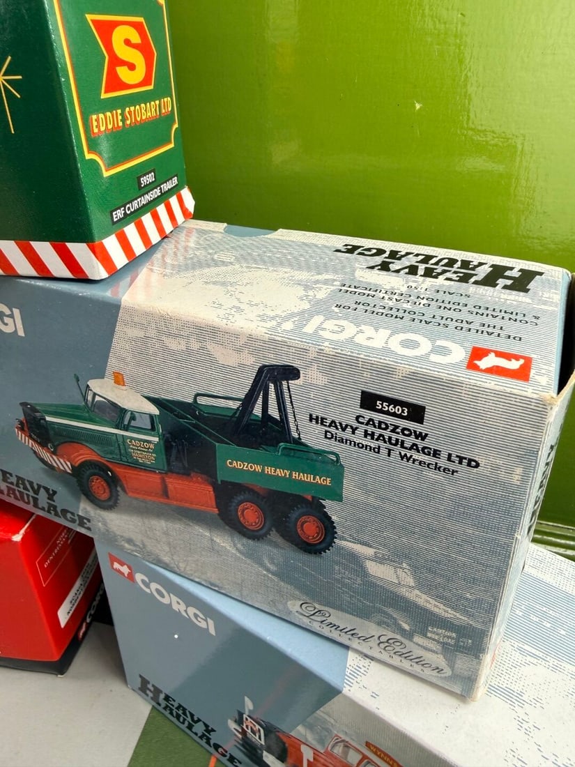 Collection of Five Various Die Cast 1:50 Scale Commercial Trucks - 6