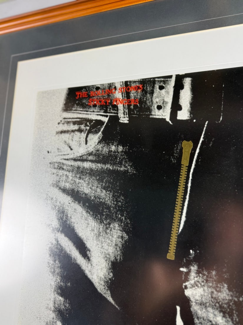 Rolling Stones-Ltd Edition Signed Lithograph -Sticky Finger Album Plate Signed - 7