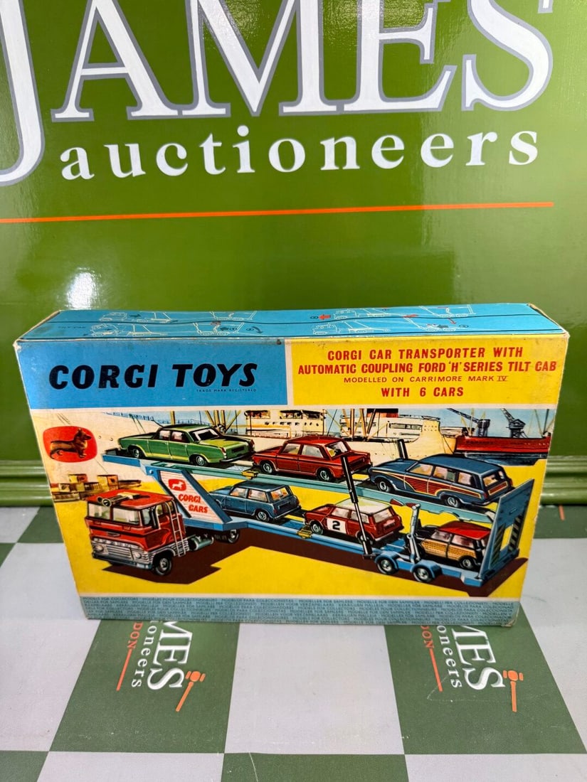 Boxed Corgi Gift Set 48, Car Transporter With Six Cars-Rare Investment Collectable - 11