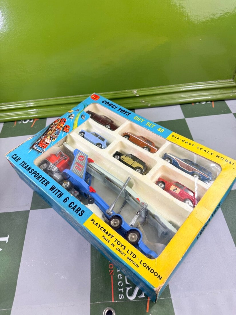 Boxed Corgi Gift Set 48, Car Transporter With Six Cars-Rare Investment Collectable - 13