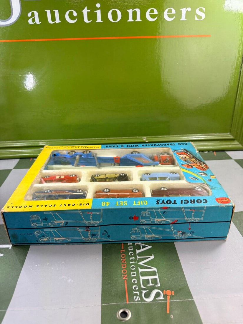 Boxed Corgi Gift Set 48, Car Transporter With Six Cars-Rare Investment Collectable - 7