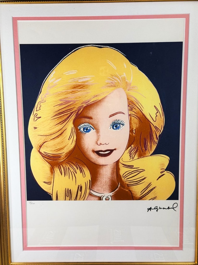 Andy Warhol-(1928-1987) Barbie Numbered Lithograph #38/100 Rare Example - 2