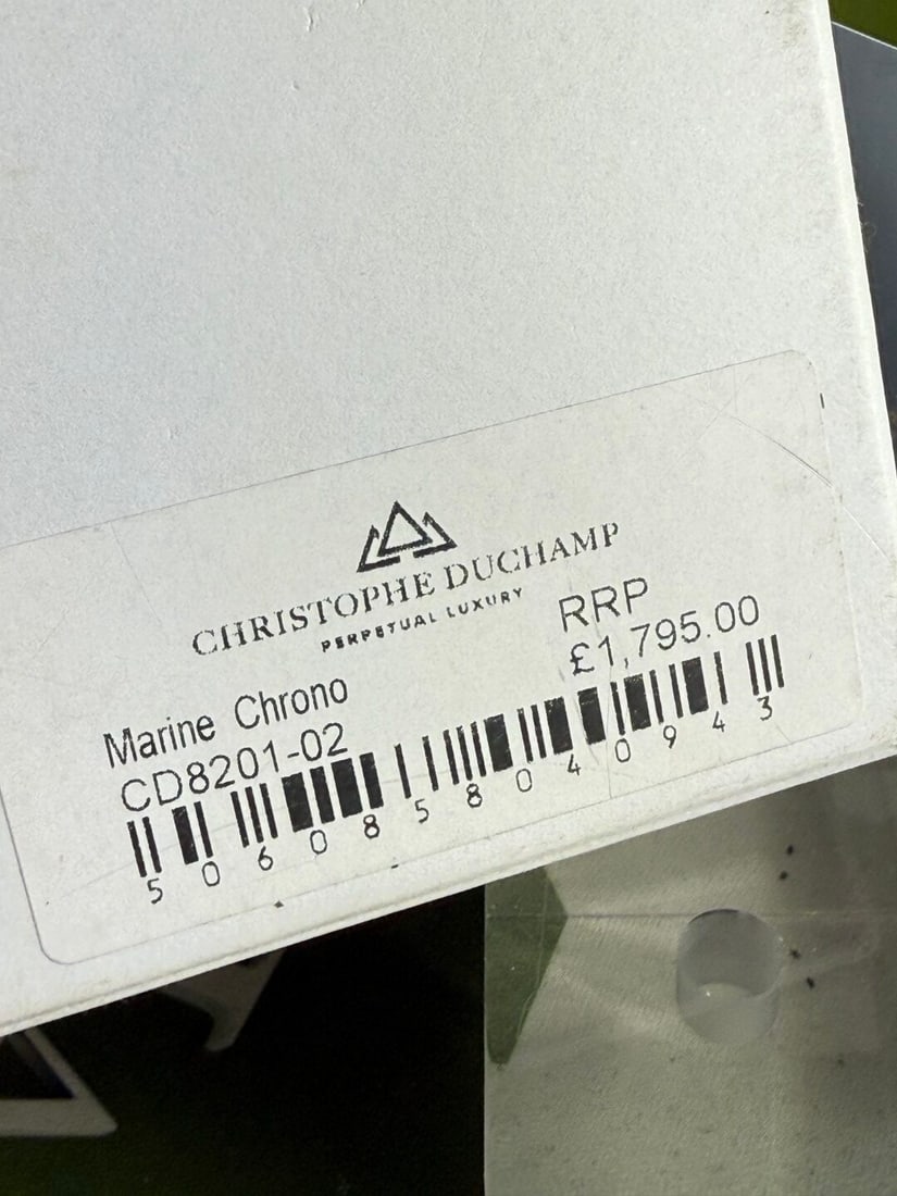 Christophe Duchamp Gent`s Marine Chronograph Watch 44mm Bezel Rrp GBP 1750 - 10