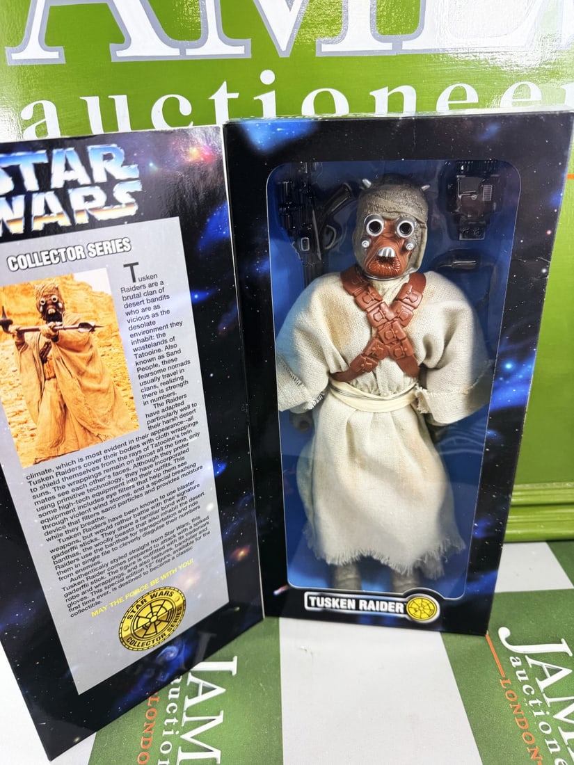 Kenner Star Wars Collector Series 12-inch Tusken Raider: 1996 Kenner Star Wars Collector Series 12-inch Tusken Raider Action Figure, appears in as new condition, rare example.