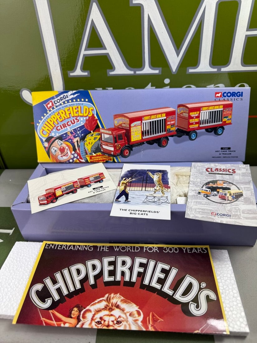 Chipperfields Circus Corgi Classics Collection 97889 AEC Cage Truck Truck - 4