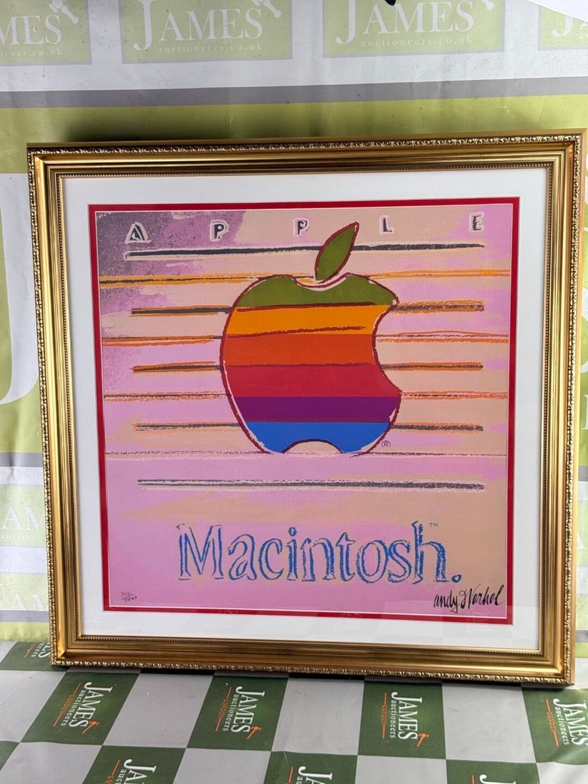 Andy Warhol-(1928-1987) `Apple Macintosh` Numbered Lithograph # 252/2400 - 2