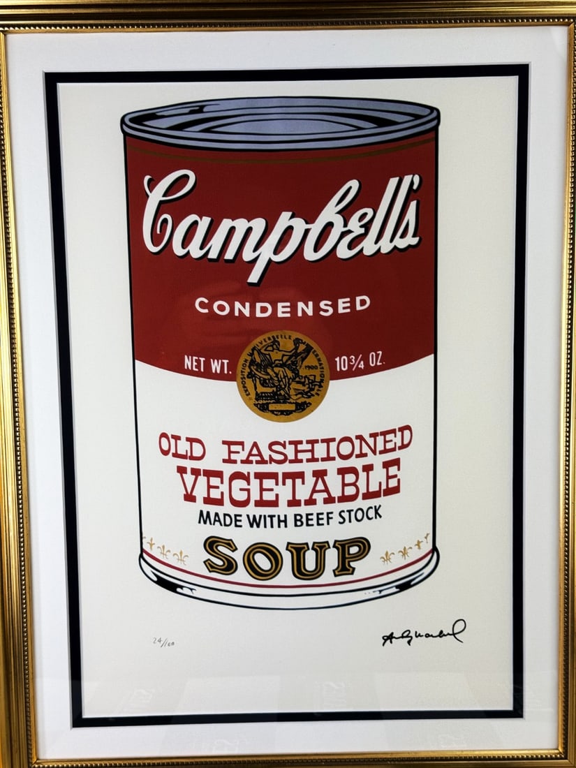 Andy Warhol-(1928-1987) Campbells Numbered Lithograph #24/100 - 2