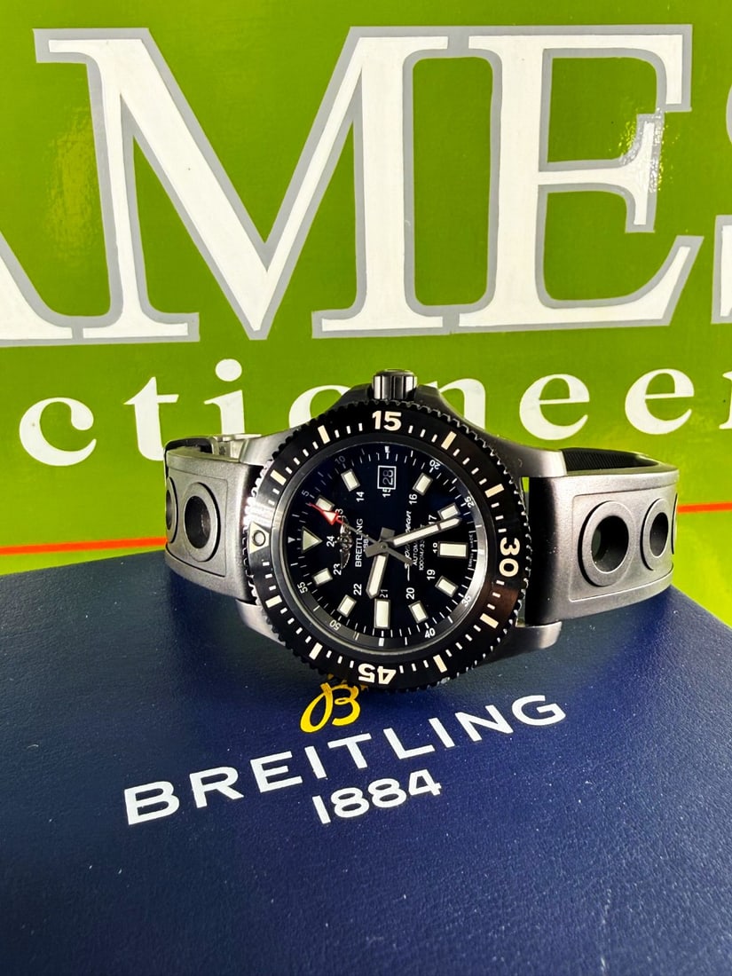 Breitling Superocean Blacksteel Special 44mm Ceramic Bezel Full Set M17393 - 4