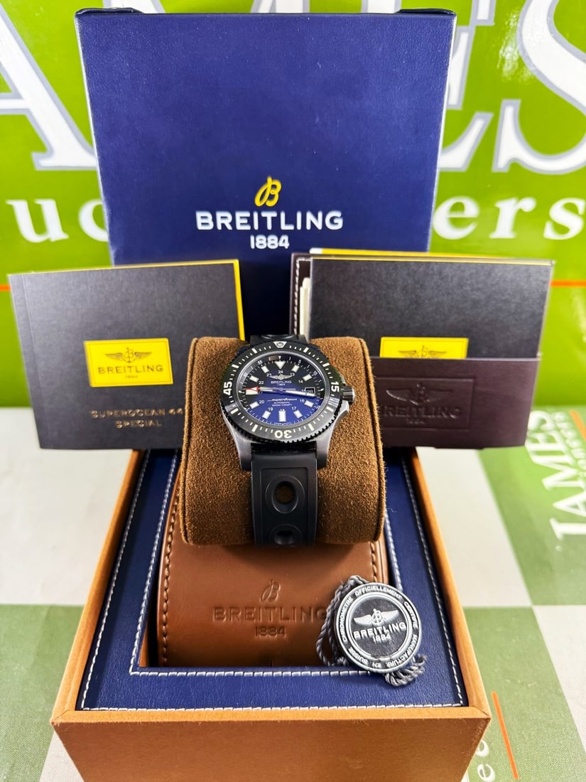 Breitling Superocean Blacksteel Special 44mm Ceramic Bezel Full Set M17393 - 5