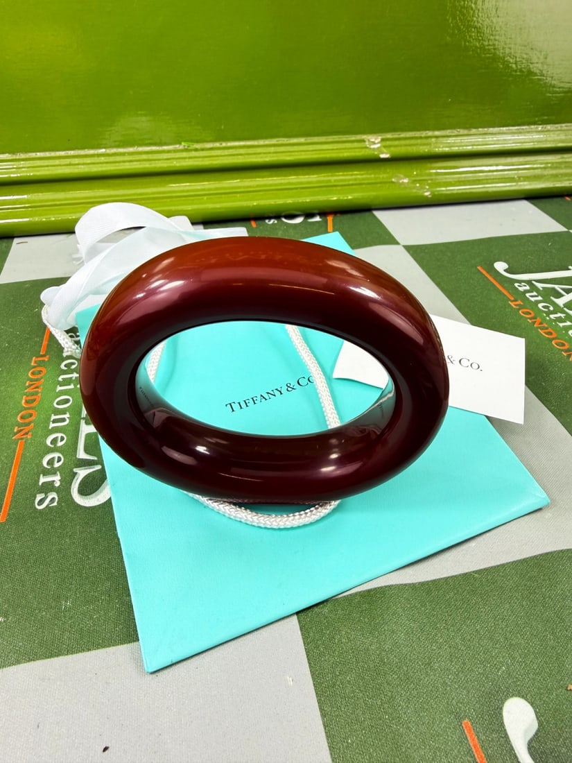 Tiffany & Co. Genuine Elsa Peretti Hardwood Lacquer Bangle - 2