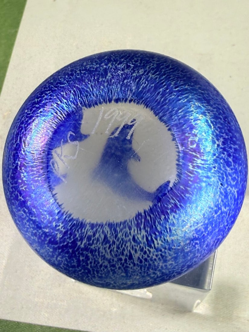 Vintage Glass Paperweight Dolphin Edition 1999 - 3