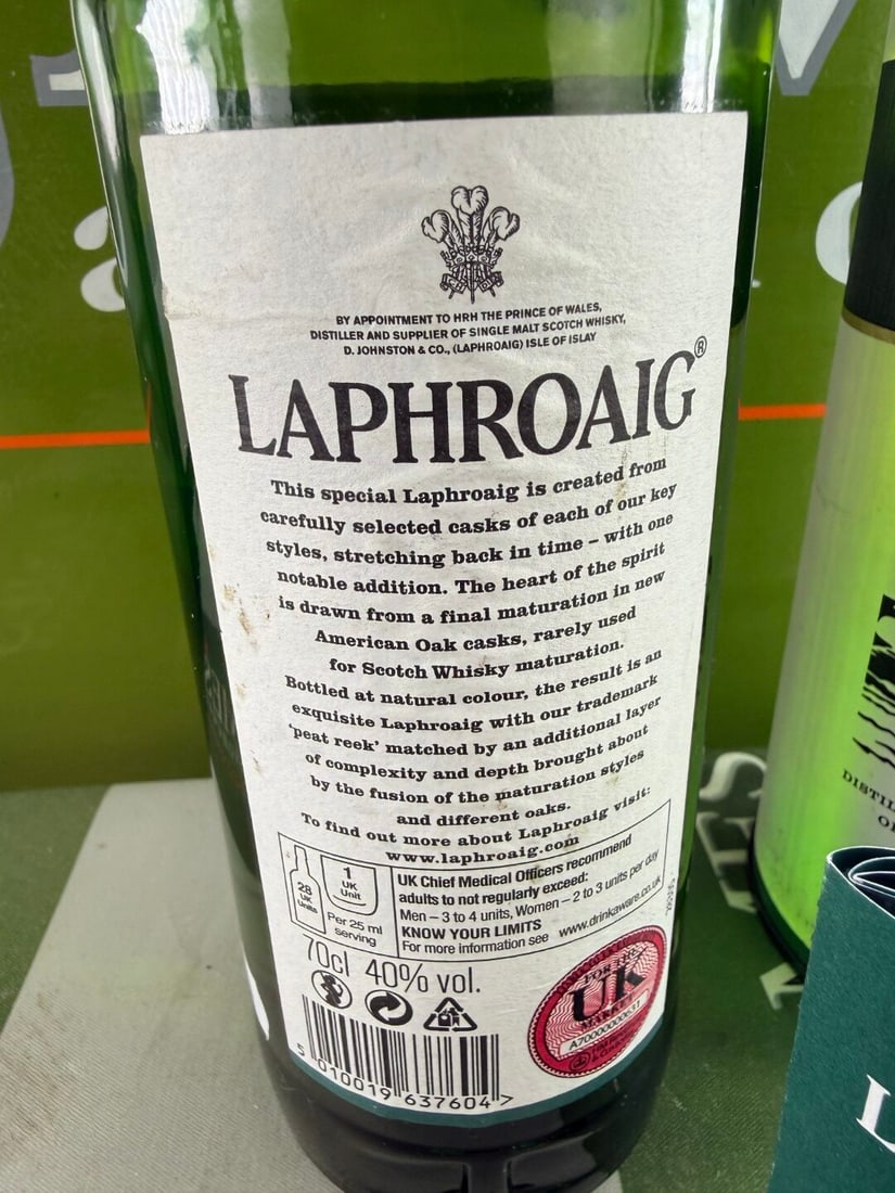 70cl bottle of Laphroaig Select Whiskey & Tube Box - 4