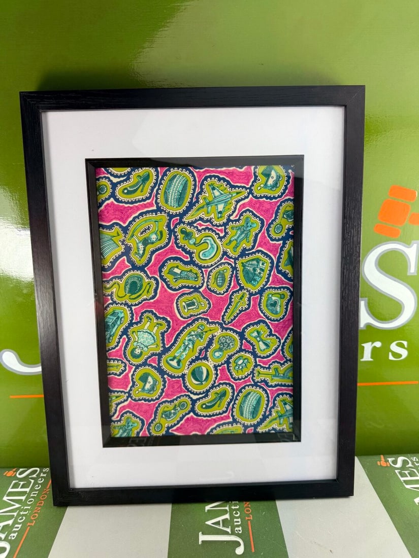 After Grayson Perry Sissy Liberty (Pink) Fabric Framed Print: After Grayson Perry 'Sissy Liberty' (pink) print on fabric 8" x 11" framed