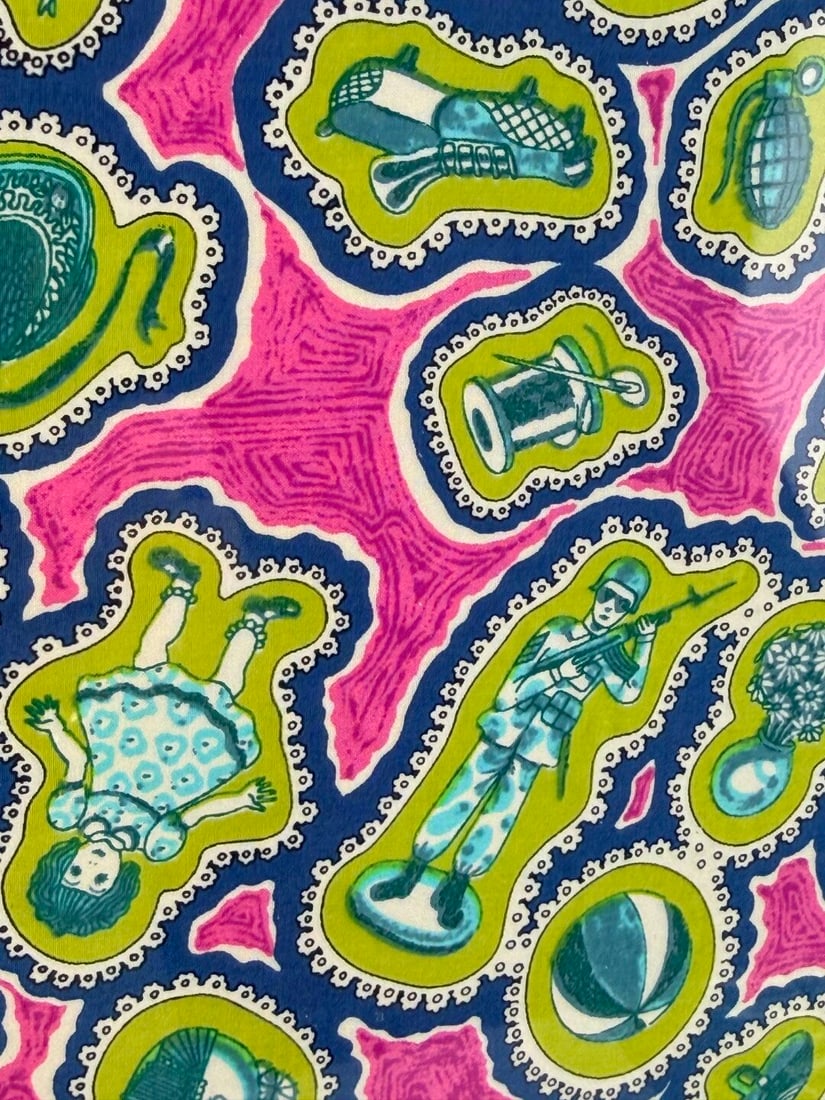 After Grayson Perry Sissy Liberty (Pink) Fabric Framed Print - 3
