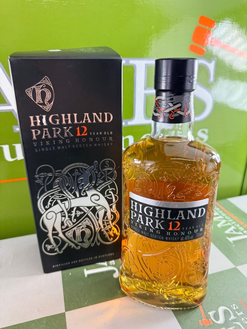 70cl Bottle of Highland Park 12 Year Old-Cased.: 70cl Bottle of Highland Park 12 Year Old-Cased.