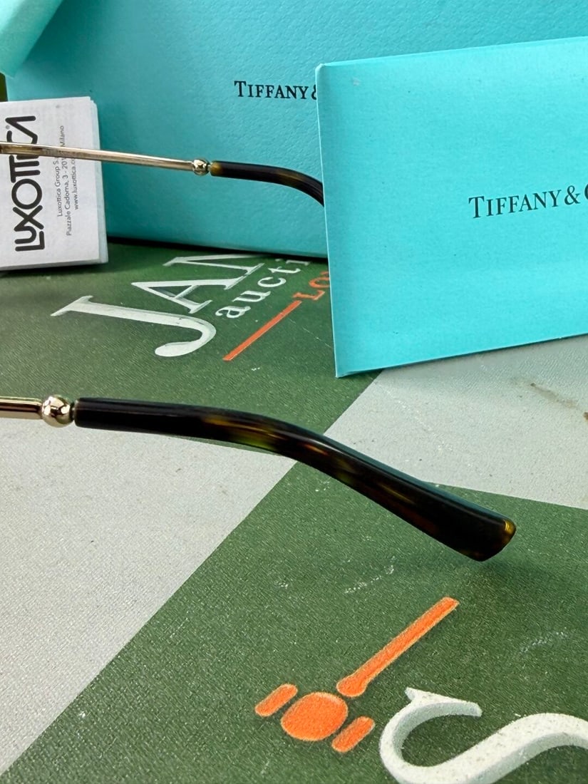Tiffany & Co. Aviator Gold & Green Classic Sunglasses - 5