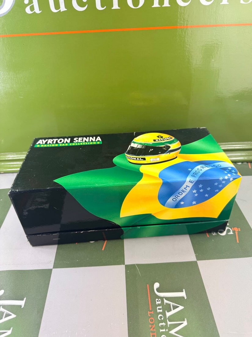 Ayrton Senna Lotus Renault 97T Winner Portugal 1985 Ltd Edition: Ayrton Senna Lotus Renault 97T Winner Portugal 1985 Ltd Edition, as pictured with original packaging, box slightly marked and signs of storage, car in excellent condition.