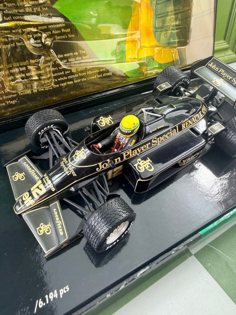 Ayrton Senna Lotus Renault 97T Winner Portugal 1985 Ltd Edition - 4