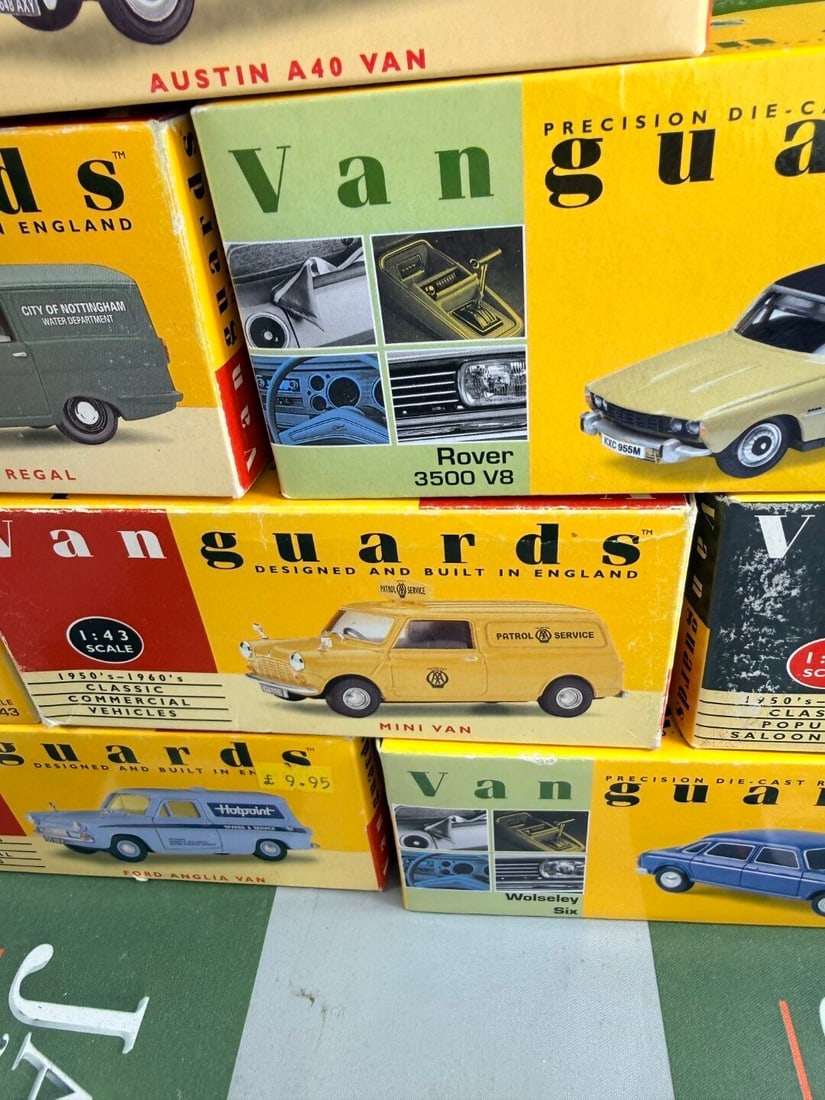 Vangaurds 1:43 Scale Die Cast Collection Of Historical Cars x 10 - 4