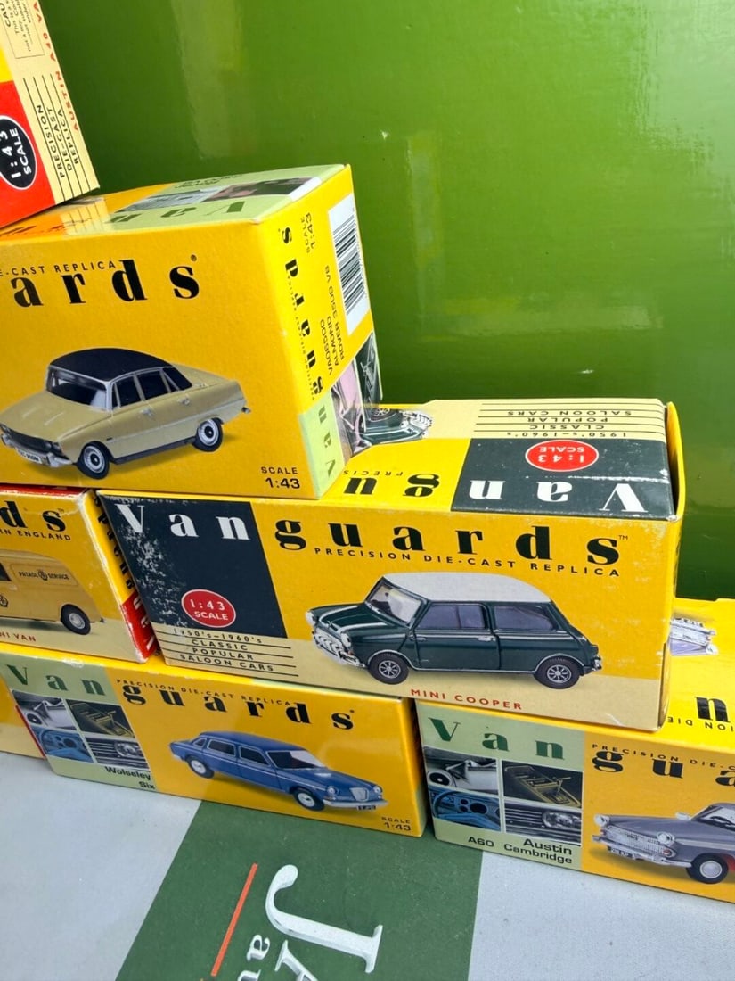 Vangaurds 1:43 Scale Die Cast Collection Of Historical Cars x 10 - 5