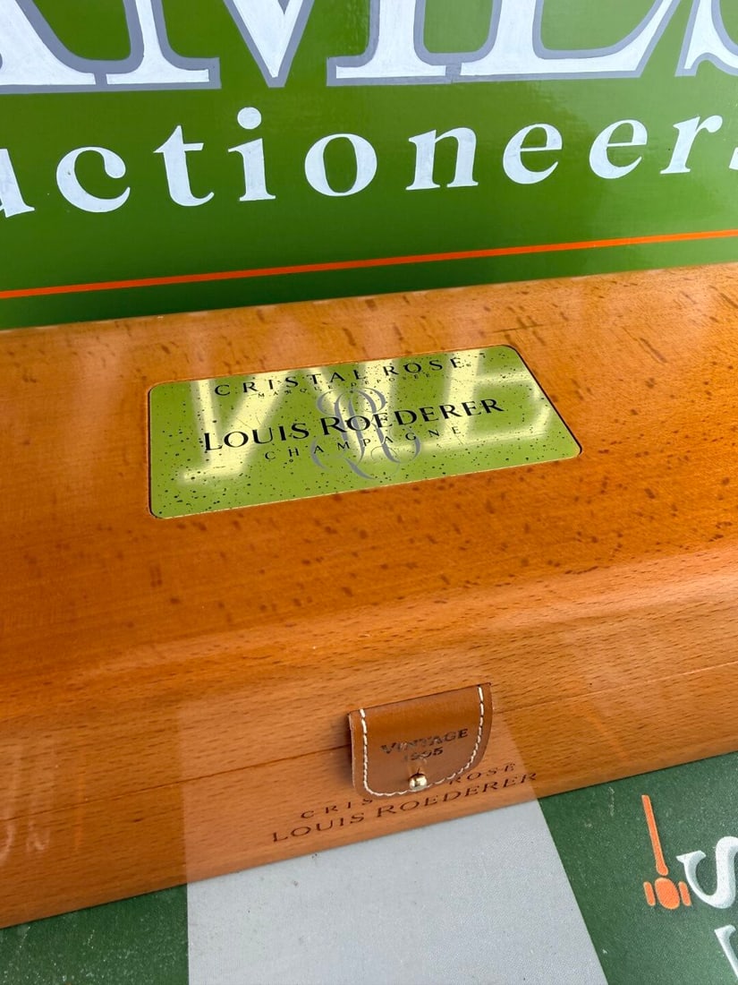 Louis Roederer Cristal Rose Champagne 1995 Vintage-Wax Sealed Presentation Case.Rrp GBP 2k - 2