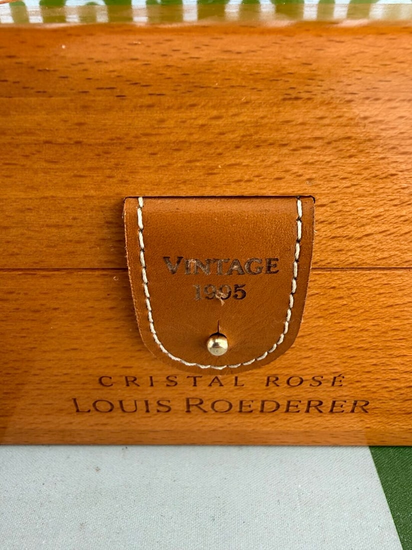Louis Roederer Cristal Rose Champagne 1995 Vintage-Wax Sealed Presentation Case.Rrp GBP 2k - 3
