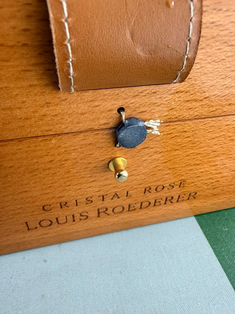 Louis Roederer Cristal Rose Champagne 1995 Vintage-Wax Sealed Presentation Case.Rrp GBP 2k - 4