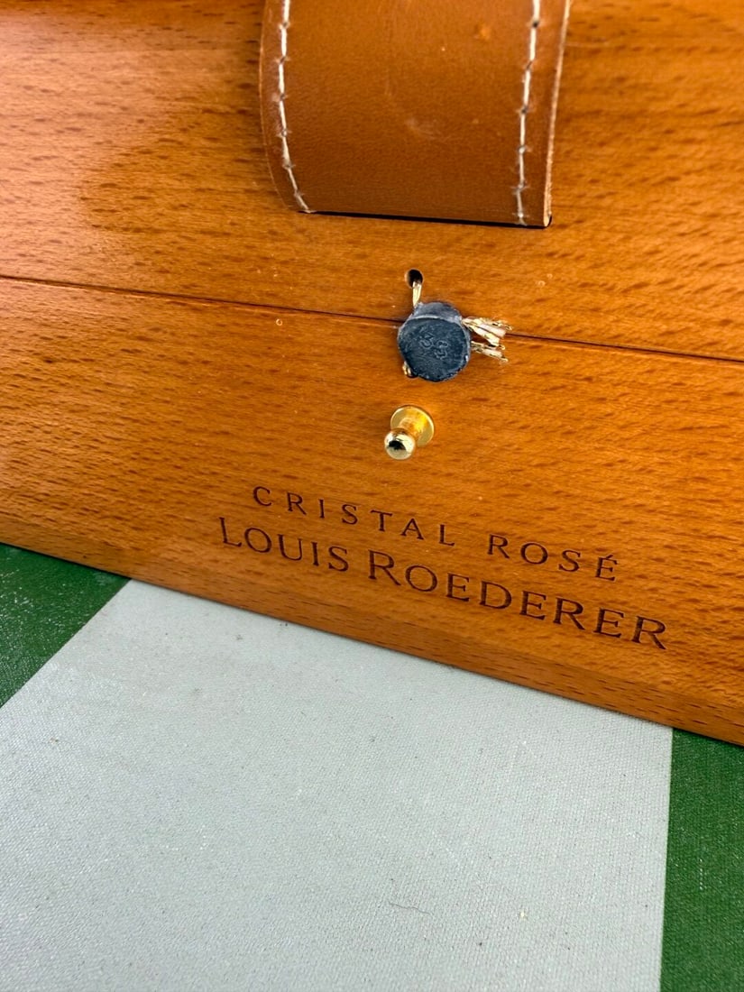 Louis Roederer Cristal Rose Champagne 1995 Vintage-Wax Sealed Presentation Case.Rrp GBP 2k - 5
