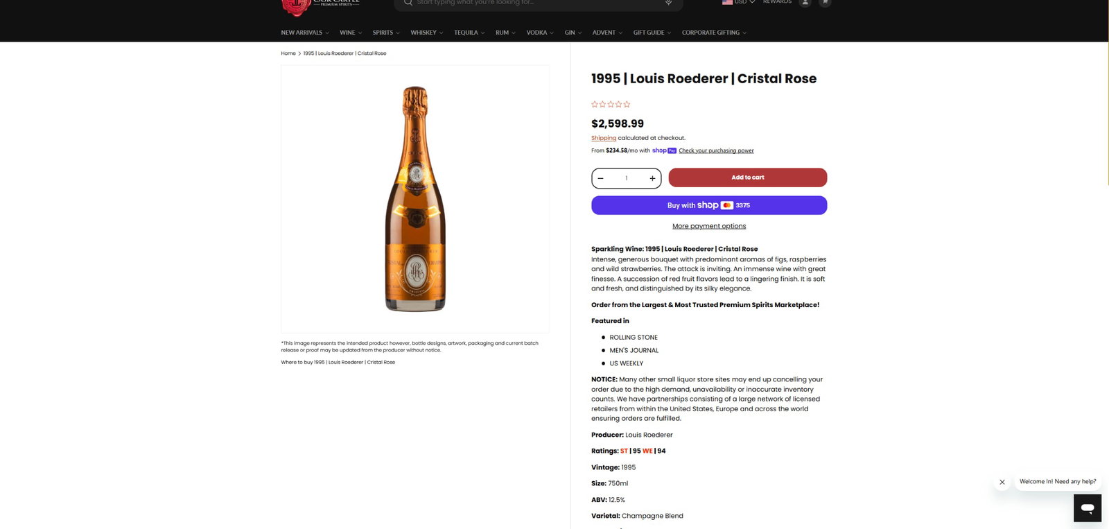 Louis Roederer Cristal Rose Champagne 1995 Vintage-Wax Sealed Presentation Case.Rrp GBP 2k - 6